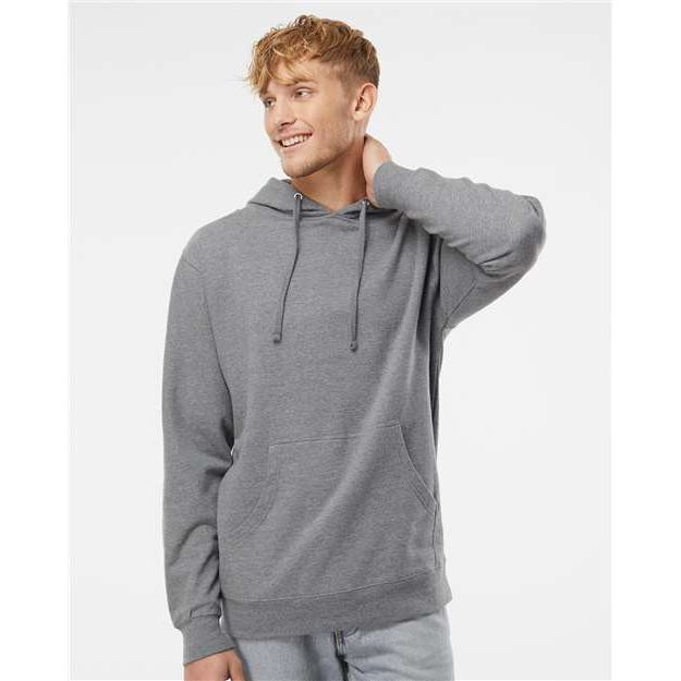 Independent Trading Co. Midweight Hooded Sweatshirt - Gunmetal Heather - Independent Trading Co. SS4500 Independent Trading Co. Gunmetal Heather XS