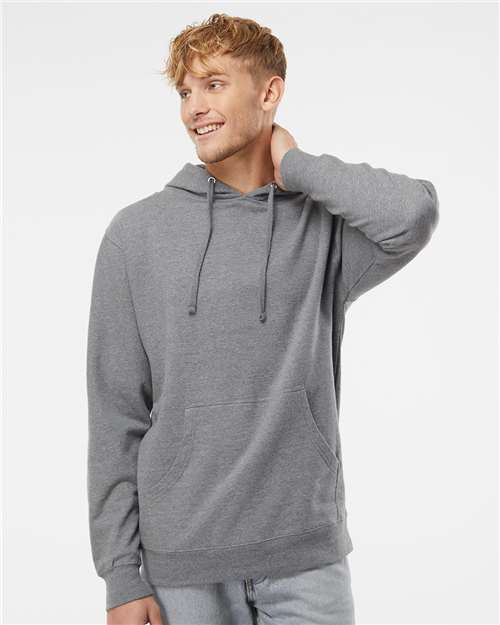 Independent Trading Co. Midweight Hooded Sweatshirt - Gunmetal Heather - Independent Trading Co. SS4500 Independent Trading Co.