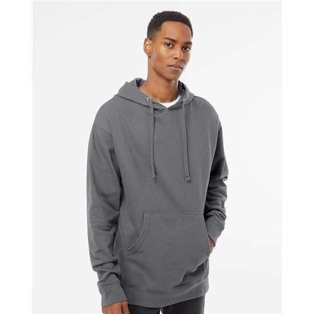 Independent Trading Co. Midweight Hooded Sweatshirt - Charcoal - Independent Trading Co. SS4500 Independent Trading Co. Charcoal XS