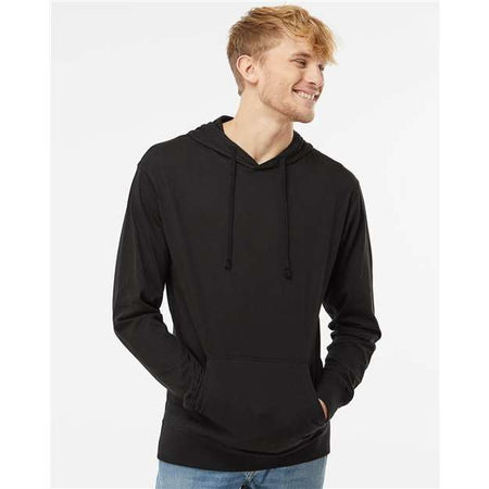 Independent Trading Co. Lightweight Hooded Pullover T-Shirt - Independent Trading Co. SS150J Independent Trading Co. Black XS