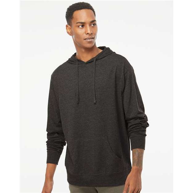 Independent Trading Co. Lightweight Hooded Pullover T-Shirt - Independent Trading Co. SS150J Independent Trading Co. Charcoal Heather XS