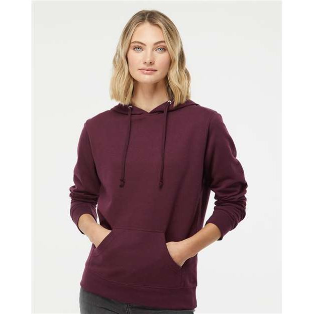 Independent Trading Co. Juniors’ Heavenly Fleece Lightweight Hooded Sweatshirt - Independent Trading Co. SS650 Independent Trading Co. Light Blackberry XS