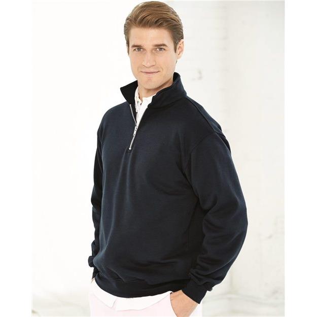 Bayside USA-Made Quarter-Zip Pullover Sweatshirt - Bayside 920 Bayside