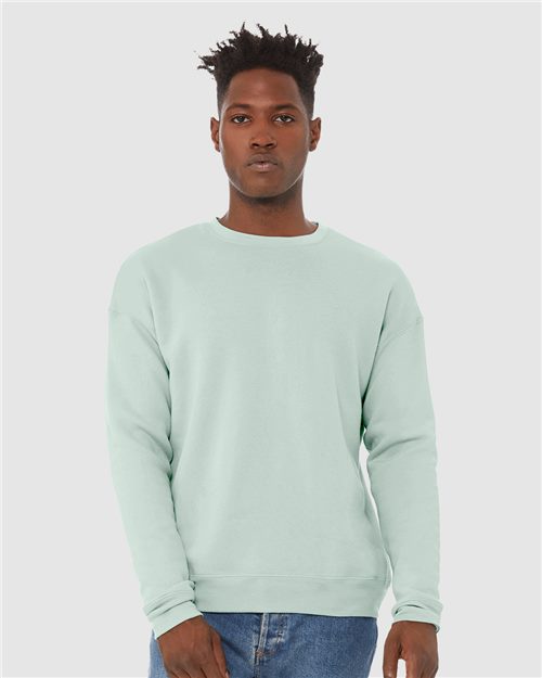 BELLA + CANVAS Sponge Fleece Drop Shoulder Crewneck Sweatshirt - Asphalt - BELLA + CANVAS 3945 BELLA + CANVAS