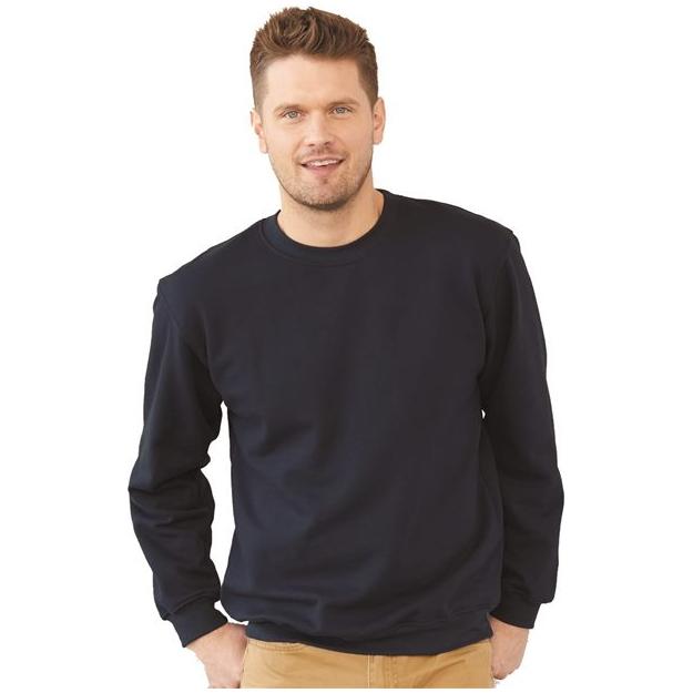 Bayside USA-Made Crewneck Sweatshirt - Black - Bayside 1102 Bayside