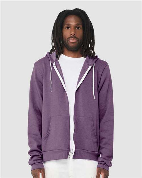 Bella + Canvas 3739 Unisex Sponge Fleece Full-Zip Hoodie Sweatshirt