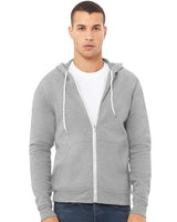 Bella + Canvas 3739 Unisex Sponge Fleece Full-Zip Hoodie Sweatshirt
