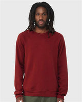 Bella + Canvas 3901 Unisex Sponge Fleece Raglan Crewneck Sweatshirt