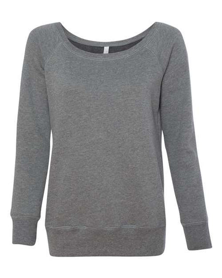 BELLA + CANVAS Women’s Sponge Fleece Wide Neck Sweatshirt - BELLA + CANVAS 7501 BELLA + CANVAS Deep Heather S