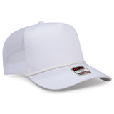 OTTO CAP® 5 Panel Mid Profile Mesh Back Trucker Hat OTTO 39-071