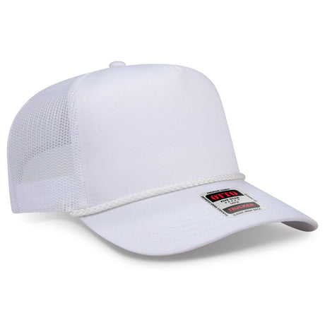OTTO CAP 5 Panel Mid Profile Mesh Back Trucker Hat OTTO 39-071