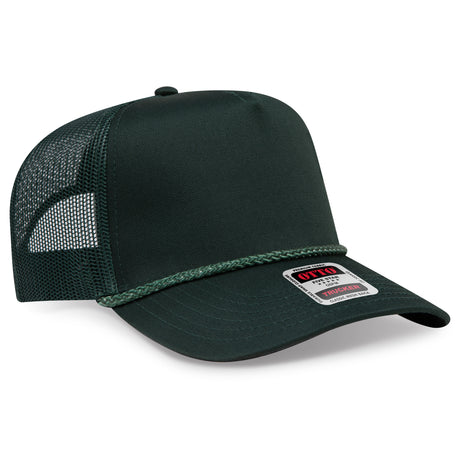 OTTO CAP 5 Panel Mid Profile Mesh Back Trucker Hat OTTO 39-071