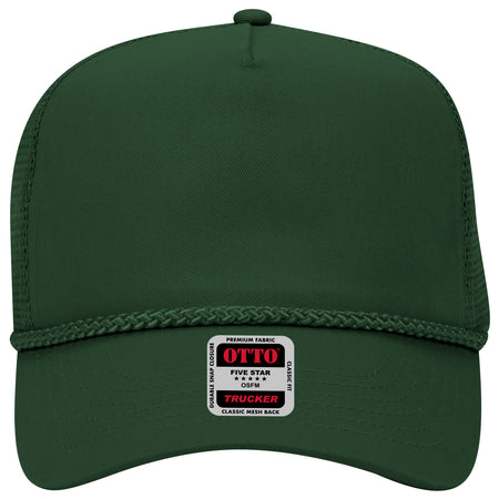 OTTO CAP 5 Panel Mid Profile Mesh Back Trucker Hat OTTO 39-071 Otto Cap