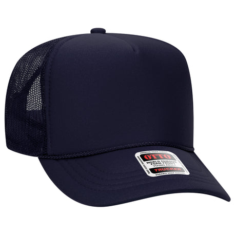 OTTO CAP 5 Panel High Crown Mesh Back Trucker Hat OTTO 39-165