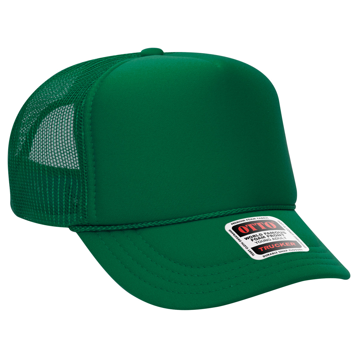 OTTO CAP® 5 Panel High Crown Mesh Back Trucker Hat OTTO 39-165