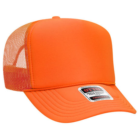 OTTO CAP 5 Panel High Crown Mesh Back Trucker Hat OTTO 39-165
