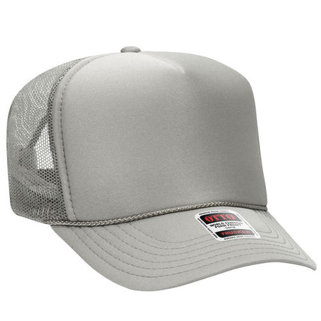 OTTO CAP 5 Panel High Crown Mesh Back Trucker Hat OTTO 39-165