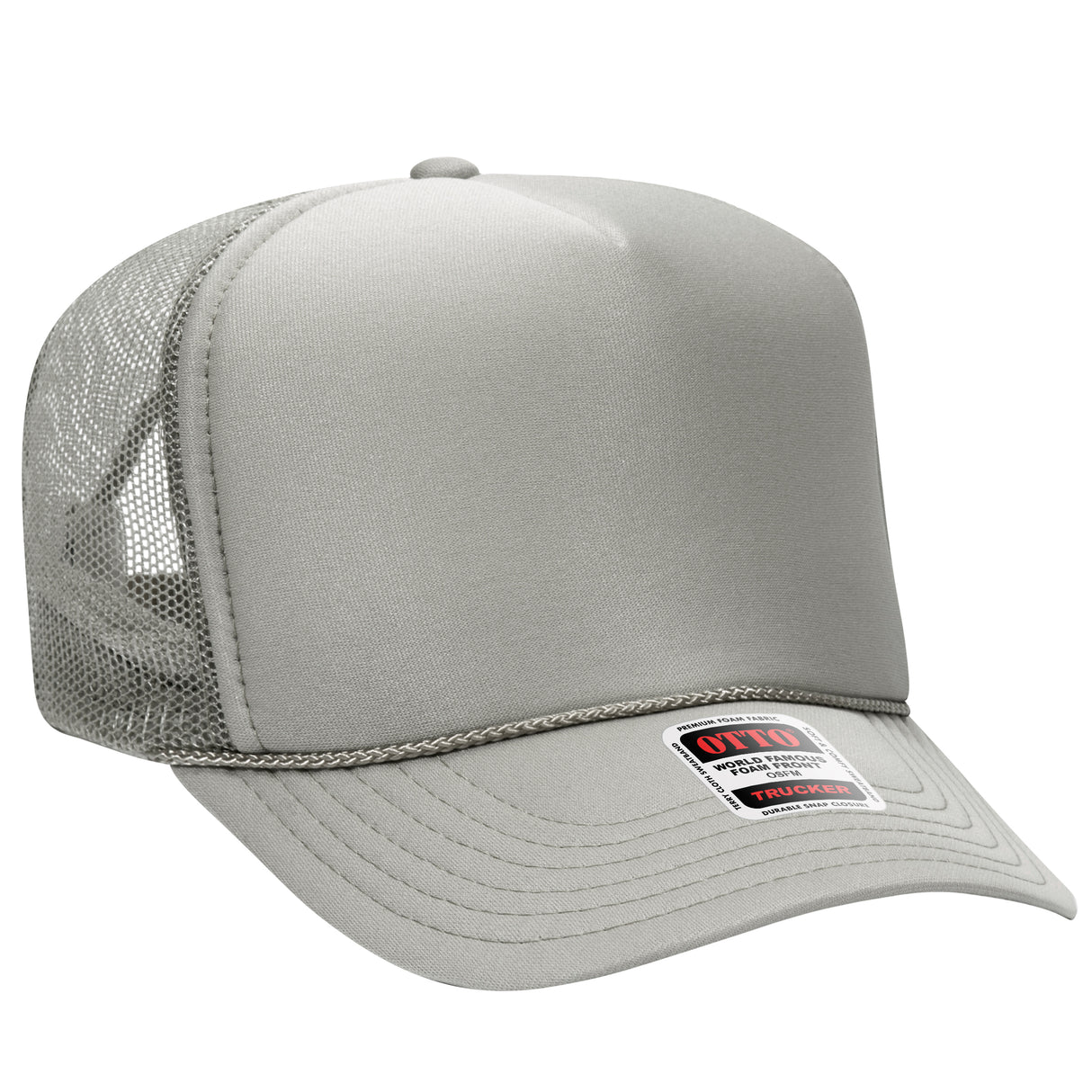 OTTO CAP 5 Panel High Crown Mesh Back Trucker Hat OTTO 39-165