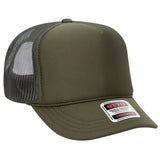 OTTO CAP 5 Panel High Crown Mesh Back Trucker Hat OTTO 39-165