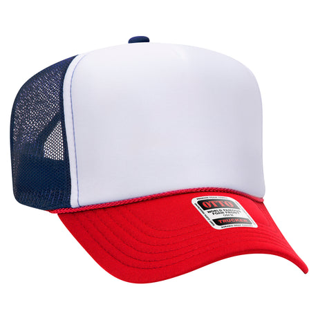 OTTO CAP® 5 Panel High Crown Mesh Back Trucker Hat OTTO 39-165