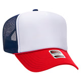 OTTO CAP® 5 Panel High Crown Mesh Back Trucker Hat OTTO 39-165
