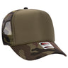 OTTO CAP 5 Panel High Crown Mesh Back Trucker Hat OTTO 39-165