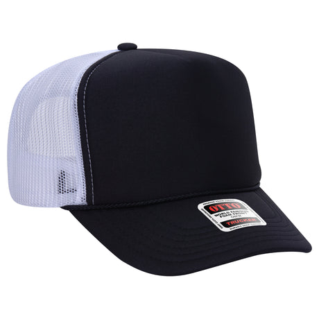 OTTO CAP 5 Panel High Crown Mesh Back Trucker Hat OTTO 39-165