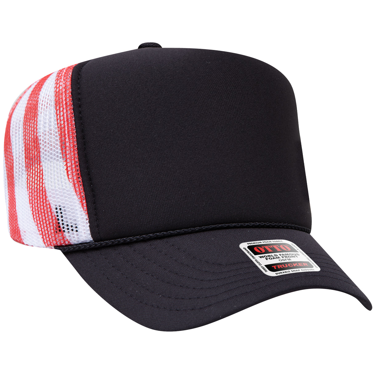 OTTO CAP® 5 Panel High Crown Mesh Back Trucker Hat OTTO 39-165