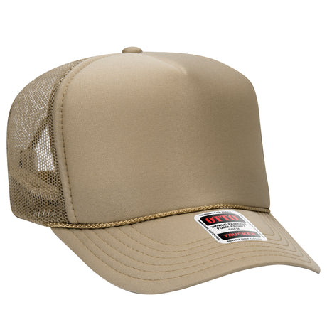OTTO CAP 5 Panel High Crown Mesh Back Trucker Hat OTTO 39-165