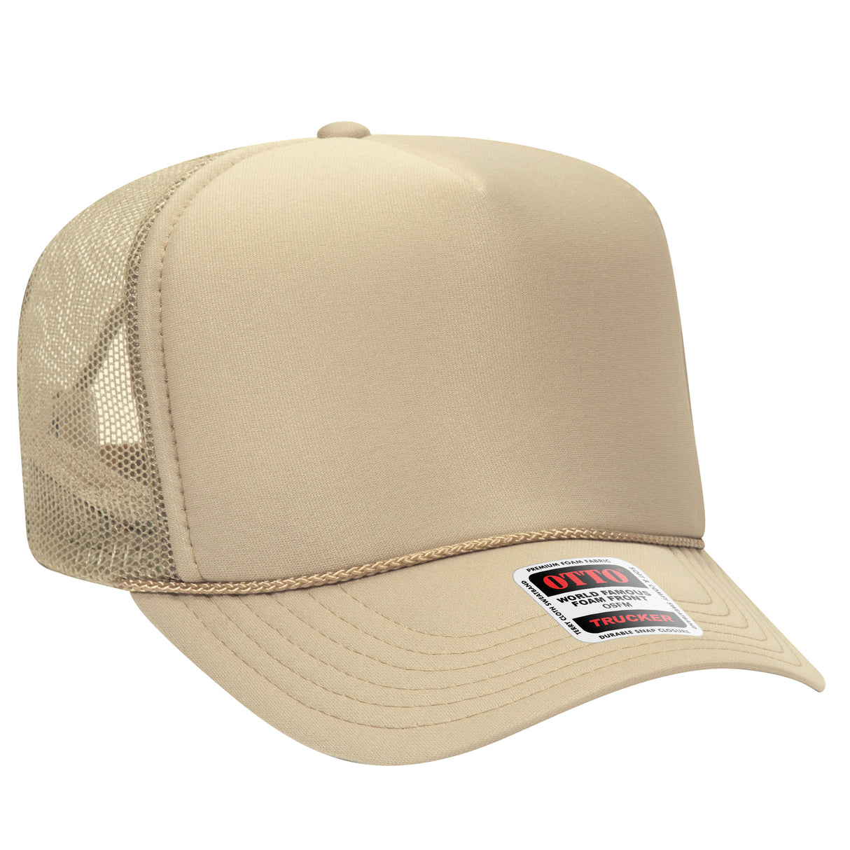 OTTO CAP® 5 Panel High Crown Mesh Back Trucker Hat OTTO 39-165
