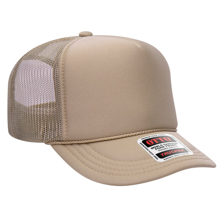 OTTO CAP 39-165 5 Panel High Crown Mesh Back Trucker Hat | Wholesale Foam Trucker