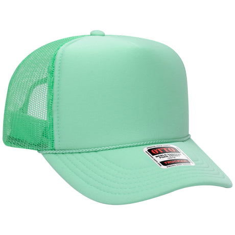 OTTO CAP 5 Panel High Crown Mesh Back Trucker Hat OTTO 39-165