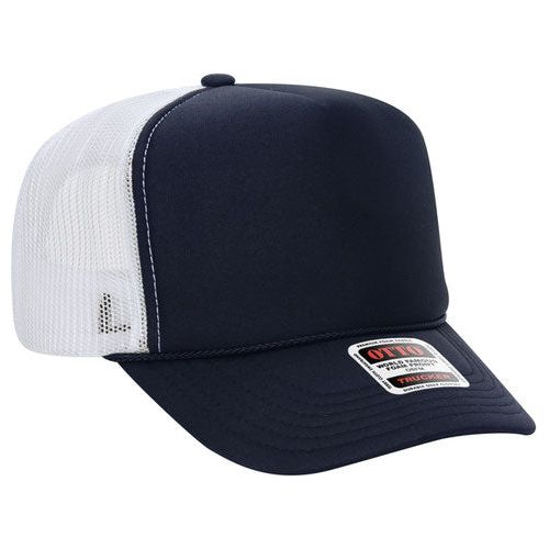 OTTO CAP 5 Panel High Crown Mesh Back Foam Trucker Hat 39-165