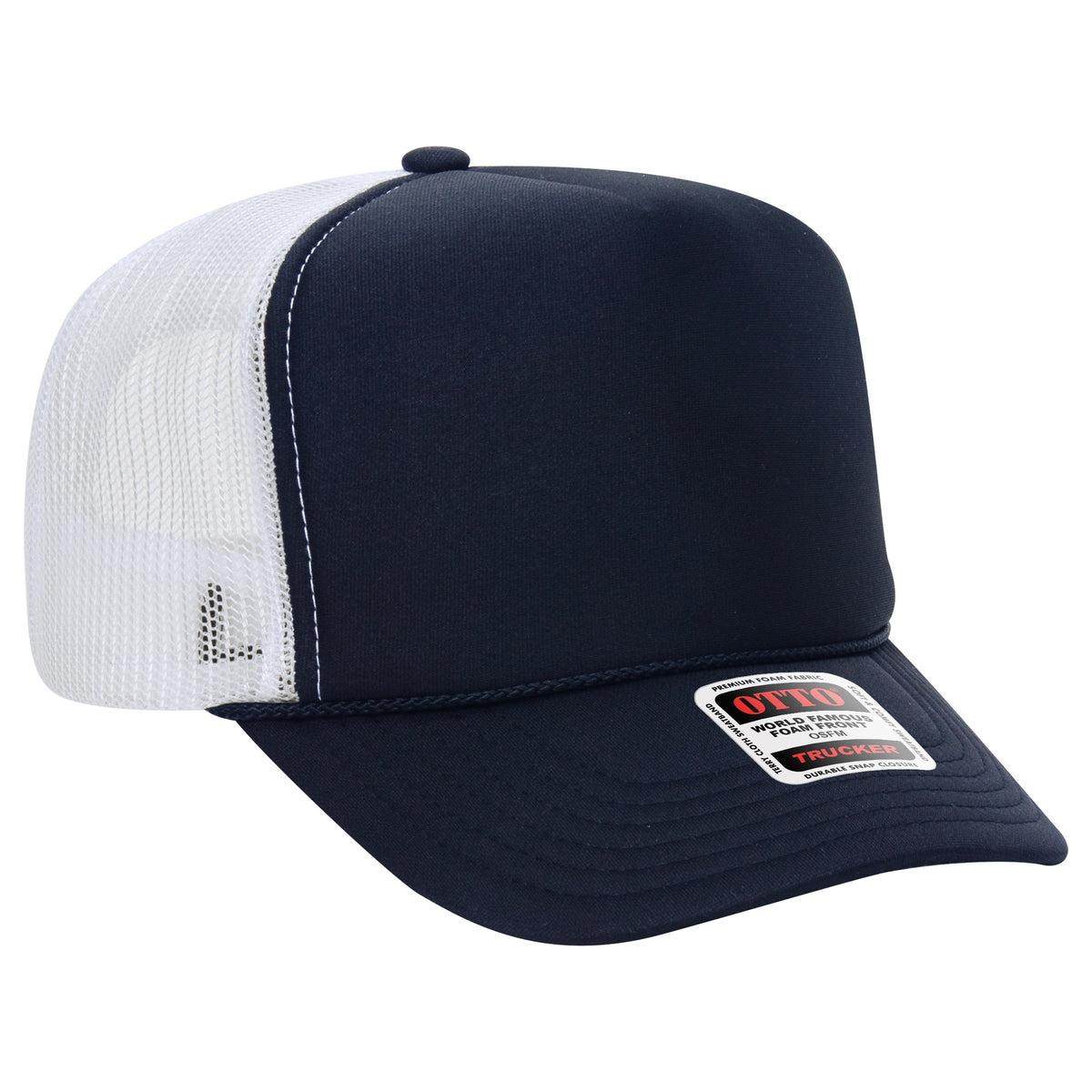 OTTO CAP® 5 Panel High Crown Mesh Back Trucker Hat OTTO 39-165