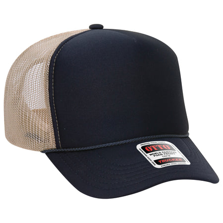 OTTO CAP 5 Panel High Crown Mesh Back Trucker Hat - OTTO Otto Cap