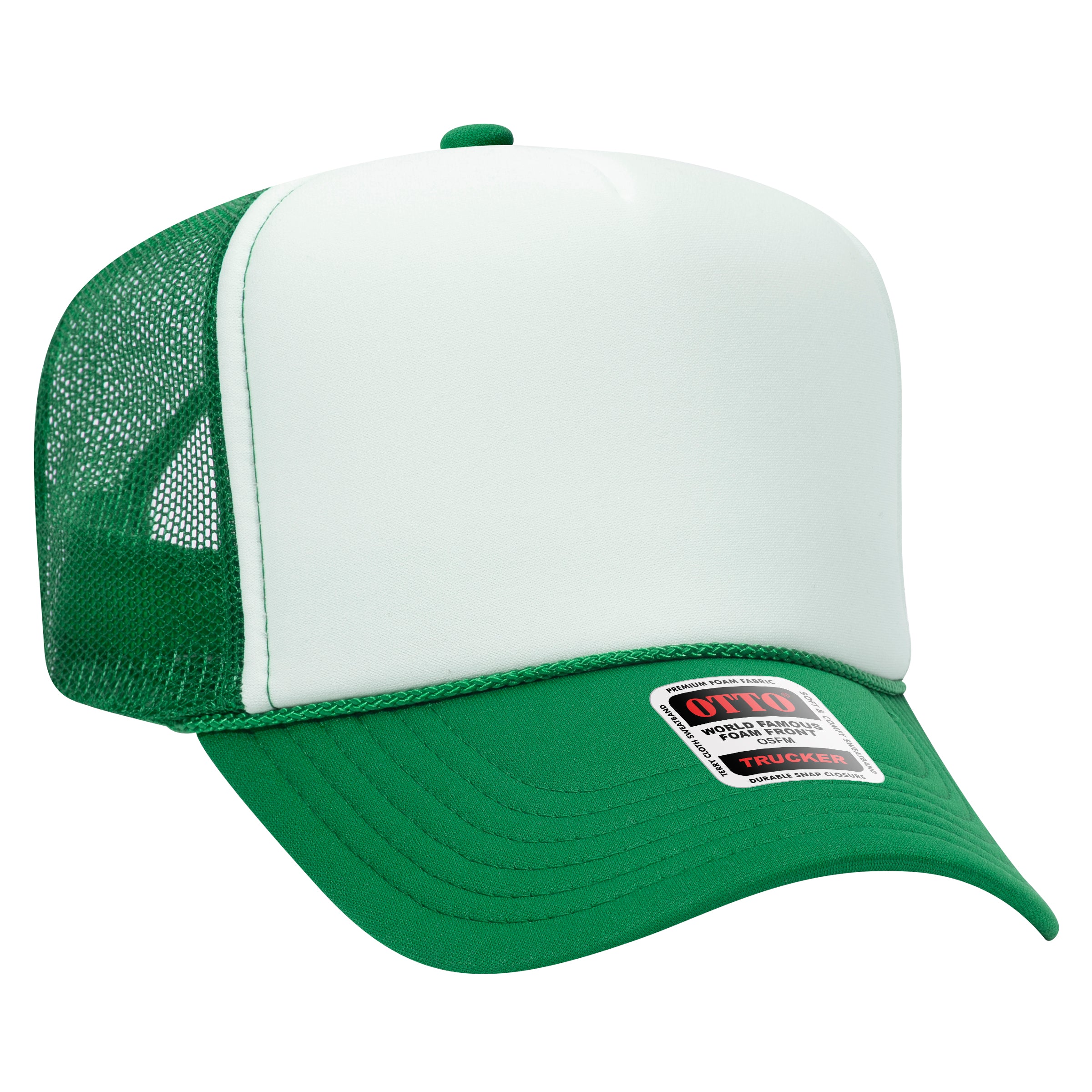 OTTO CAP 5 Panel High Crown Mesh Back Trucker Hat - OTTO Otto Cap