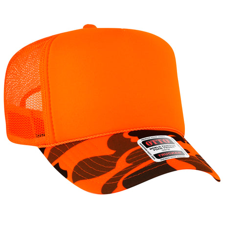 OTTO CAP® 5 Panel High Crown Mesh Back Trucker Hat OTTO 39-165