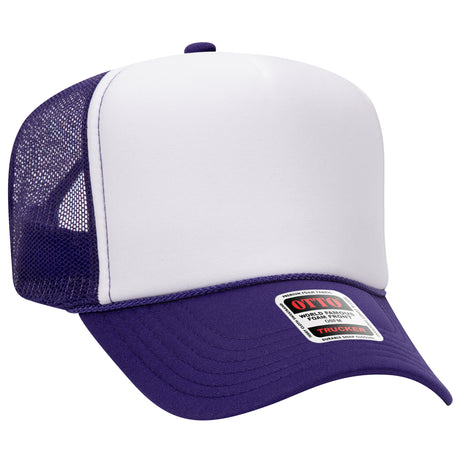 OTTO CAP 5 Panel High Crown Mesh Back Trucker Hat OTTO 39-165