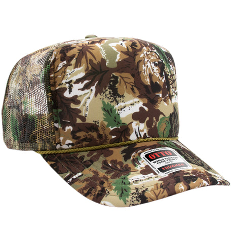 OTTO CAP® 5 Panel High Crown Mesh Back Trucker Hat OTTO 39-165