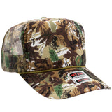 OTTO CAP® 5 Panel High Crown Mesh Back Trucker Hat OTTO 39-165
