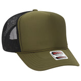 OTTO CAP 5 Panel High Crown Mesh Back Trucker Hat OTTO 39-165