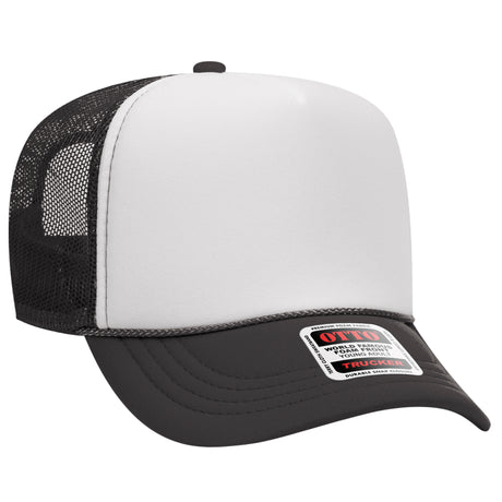 OTTO CAP® 5 Panel High Crown Mesh Back Trucker Hat OTTO 39-165
