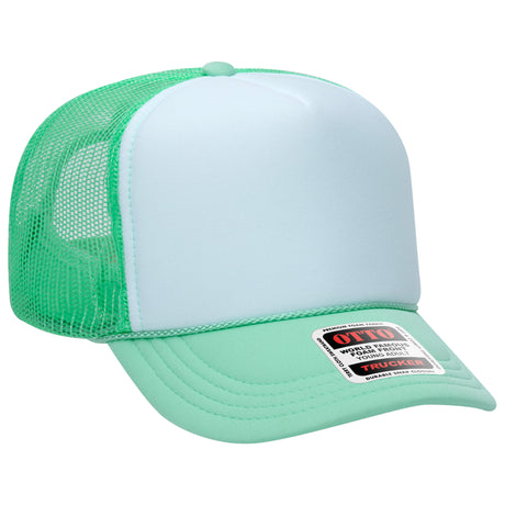OTTO CAP 5 Panel High Crown Mesh Back Trucker Hat OTTO 39-165