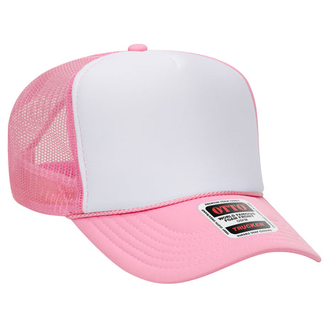 OTTO CAP® 5 Panel High Crown Mesh Back Trucker Hat OTTO 39-165