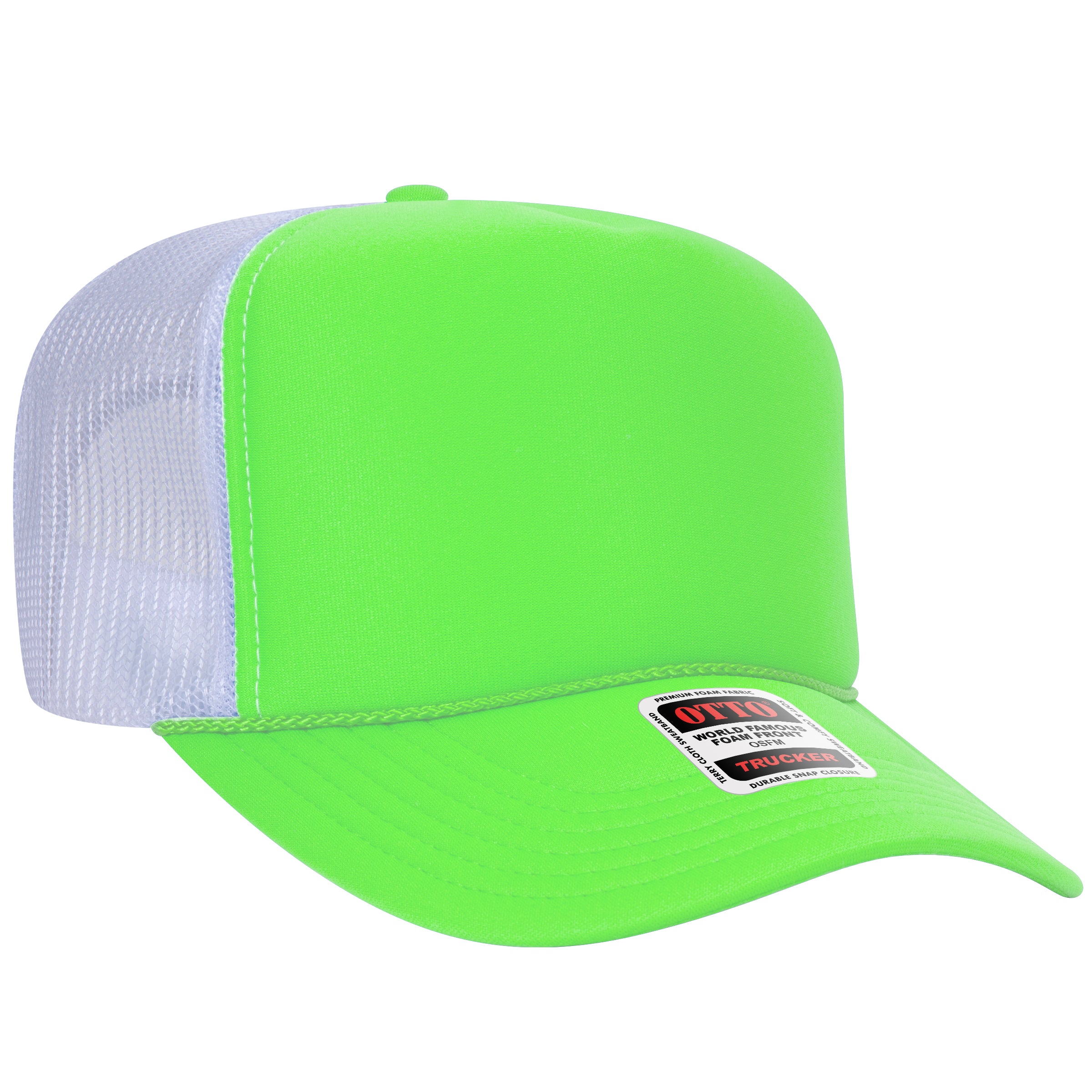 OTTO CAP 5 Panel High Crown Mesh Back Trucker Hat - OTTO Otto Cap