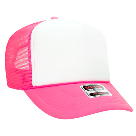 OTTO CAP® 5 Panel High Crown Mesh Back Trucker Hat OTTO 39-165