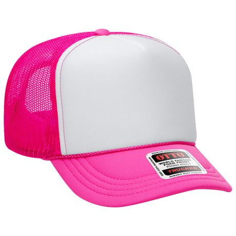 OTTO CAP® 5 Panel High Crown Mesh Back Trucker Hat OTTO 39-165