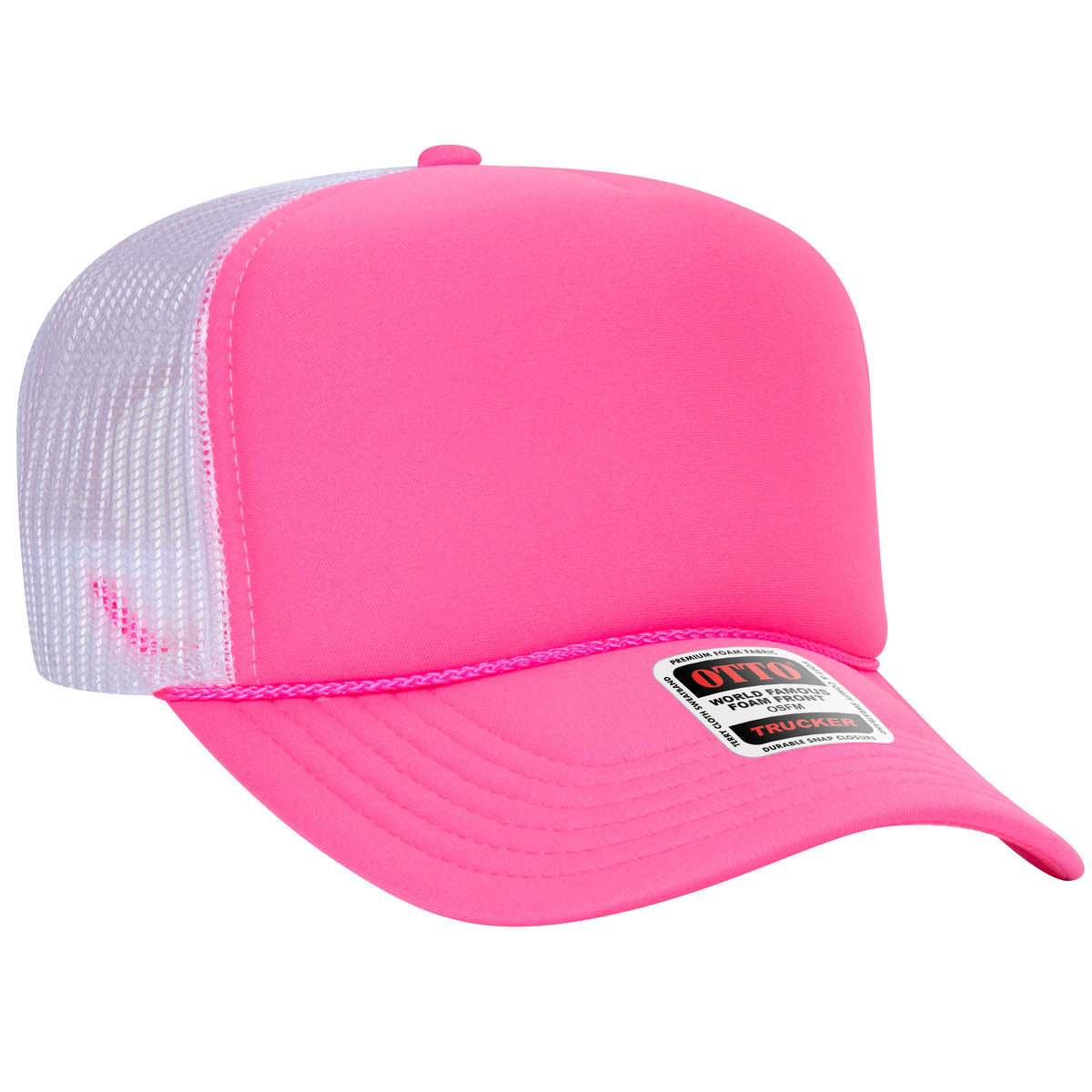 OTTO CAP® 5 Panel High Crown Mesh Back Trucker Hat OTTO 39-165