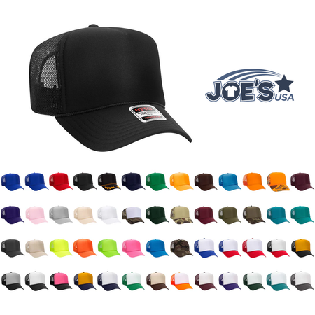 Premium High Profile Foam Trucker Hat Caps Joe's USA