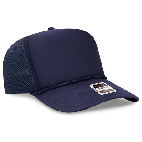OTTO CAP® 5 Panel High Crown Air Mesh Back Trucker Hat OTTO 39-166